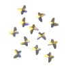 Swarovski 2854 AB Butterfly Flatback Rhinestone-Crystal AB (7mm x 8mm) (12PCS) 