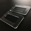 Lucite Pendant Charm, Large Rectangle Frame, 45 x 80MM Clear (6 Pieces) 