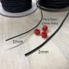 2MM Wax Cotton Cord & Stringing Material, Black (75 Yards) 