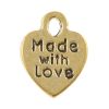 Made with Love Metal Charms (Gold) (35 PCS) 