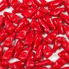 Red Azabache Hand Bead, Czech Glass, 15x7mm (50 Pieces) 