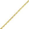 Chain with 3-Sided, Rounded Tri-Circular Beads, Steel, Gold (Per Foot) 