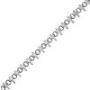 Chain with O-Linked Crosses, Steel, Silver (Per Foot) 
