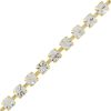1 Row Rhinestone Chain, SS18 (4.4mm), Crystal/Gold (Per Yard) 