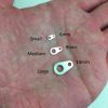 Chain Tab Medium, 9x5mm, Gold (36 Pieces) 