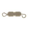 8mm Ribbed Barrel Screw Clasp, Silver-Plated (36 Pieces) 