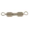 8mm Ribbed Barrel Screw Clasp, Silver-Plated (36 Pieces) 