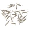 10mm Torpedo Screw Clasp, Silver-Plated (36 Pieces) 