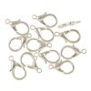 Lobster Claw 15X7.5MM Silver-Plated (36 Pieces) 