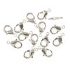Brass Lobster Claw Clasp, 15mm, Silver-Plated (24 Pieces) 
