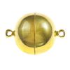 Magnetic Ball Clasp, 14mm, Gold (2 Pieces) 