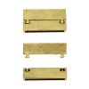 Magnetic Bracelet Clasp, 38 x 19mm, Brass (2 Pieces) 