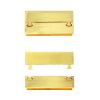 Magnetic Bracelet Clasp, 38 x 19mm, Gold-Plated (2 Pieces) 