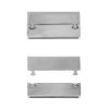 Magnetic Bracelet Clasp, 38 x 19mm, Silver-Plated (2 Pieces) 