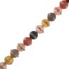 8mm Smooth Round Rhinestone Agate Mix 2 (16