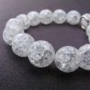 8mm Round, Cracked Crystal Quartz Beads (16