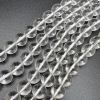 Smooth Round, Natural Crystal Quartz Beads, Choose Size (16