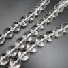 14mm Smooth Round, Natural Crystal Quartz Beads (16