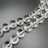 16mm Smooth Round, Natural Crystal Quartz Beads (16