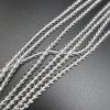 4mm Smooth Round, Natural Crystal Quartz Beads (16