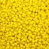 Czech Seed Beads Size 11/0 - Opaque Dark Yellow (Approx. 1/2 LB , 250 Grams) 