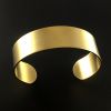 Bracelet Cuff Raw Brass Flat 3/4