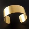 Bracelet Cuff Raw Brass Flat 1-1/8
