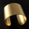 Bracelet Cuff Raw Brass Flat 2