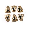 Vintage Textured Trapezoid Gold Plated Charms - 32mm x 27mm (36PCS) 