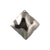 Vintage Textured Square Silver Plated Charms - 35mm x 35mm (36PCS) 
