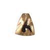 Vintage Textured Trapezoid Gold Plated Charms - 32mm x 27mm (36PCS) 