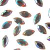 Swarovski 2200 Navette FlatBack Rhinestone-Crystal AB (8mm x 4mm) (12PCS) 