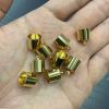 9mm End Cap w/ Loop, 7.5mm Inner Diameter, Imitation Rhodium (12 Pieces) 