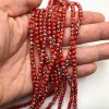 4mm Round Evil Eye Beads, Red (15