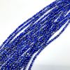 4mm Round Evil Eye Beads, Dark Blue (15
