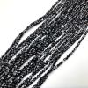 4mm Round Evil Eye Beads, Black (15
