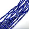 6mm Round Evil Eye Beads, Dark Blue (15