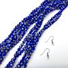 6mm Round Evil Eye Beads, Dark Blue (15