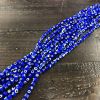 6mm Round Evil Eye Beads, Dark Blue (15