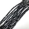 6mm Round Evil Eye Beads, Black (15