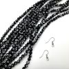 6mm Round Evil Eye Beads, Black (15
