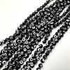 8mm Round Evil Eye Beads, Black (15