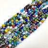 8mm Round Evil Eye Beads, Mixed Colors (15