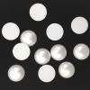 Flatback White Pearl, 25mm Round, Pearl Luster (24 Pieces) 