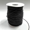 0.6MM Stretch-Tastic Cotton Elastic Cord, Black (100 Meters) 
