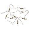 Fish Hook with Raw Brass Spring & Bead, Surgical Steel (144 Pieces) 