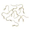 Flat Fish Hook Earwire w/ Spring, Brass (144 Pieces) 