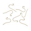 Plain Fish Hook Earwire with Ball, Gold-Plated (36 Pieces) 