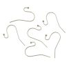 Plain Fish Hook Earwire with Ball, Silver-Plated (36 Pieces) 