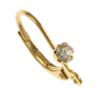 Leverback Earring w/ Rhinestone (Gold-Plated) (24 Pieces) 